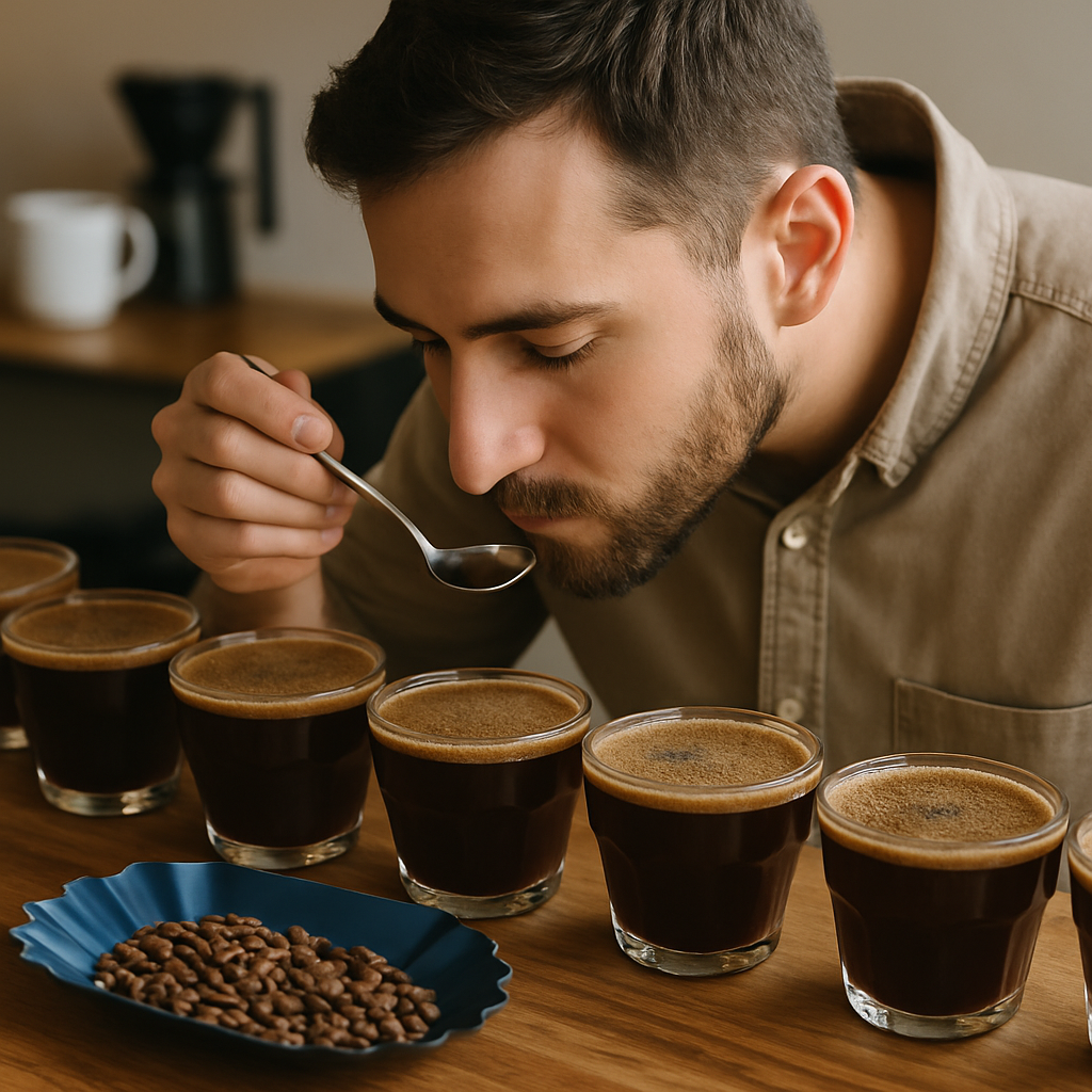 Coffee cupping session